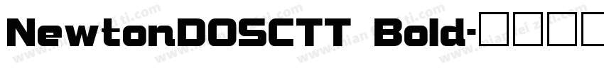 NewtonDOSCTT Bold字体转换
